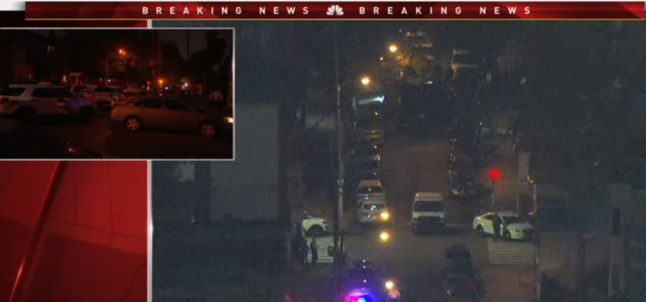 Philly police standoff nicetown-tioga night